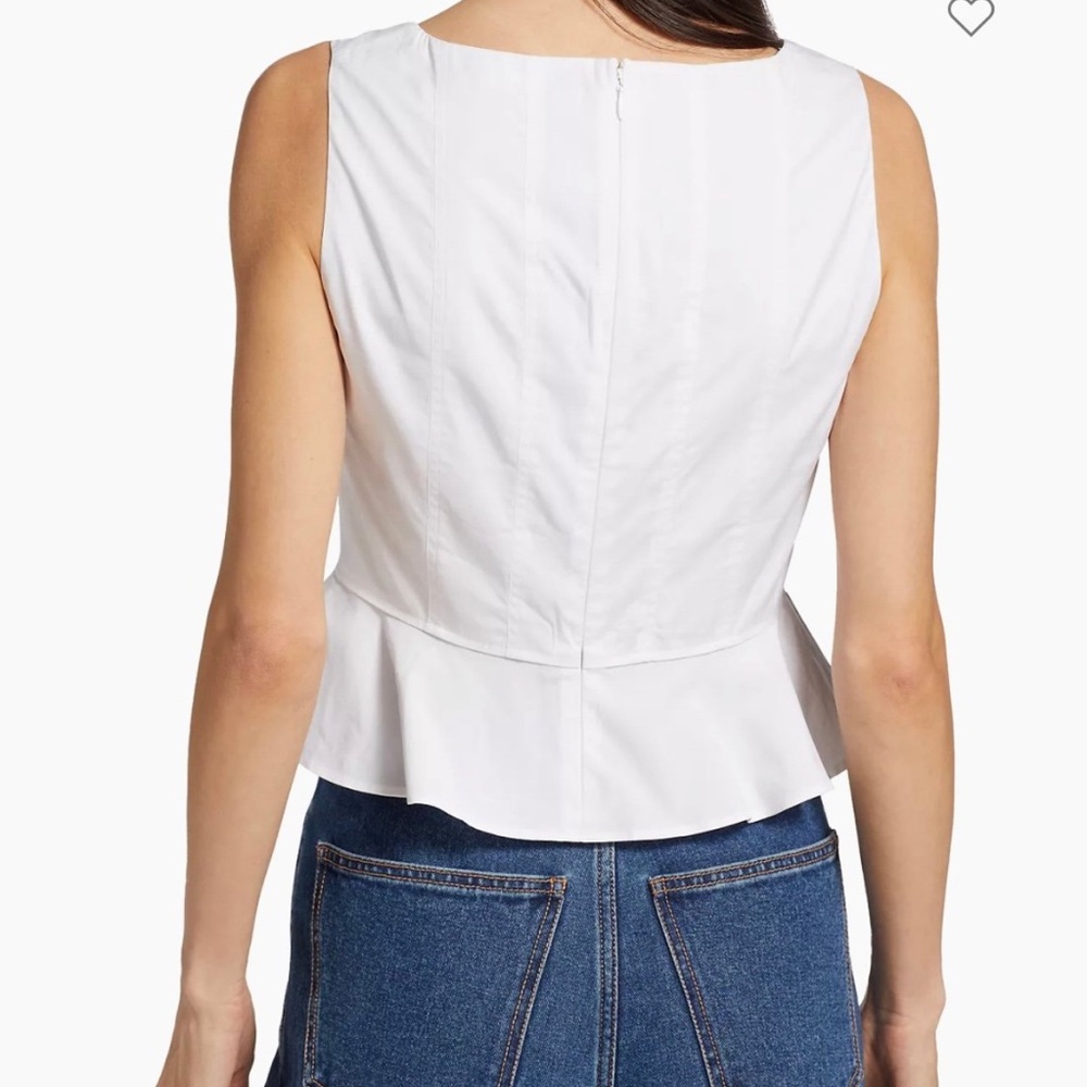 Veronica Beard Nicolette Peplum Corset Top NWT - Picture 4 of 7